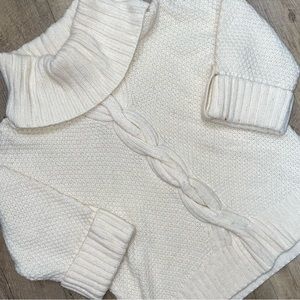 Talbots Chunky White Sweater Size MP